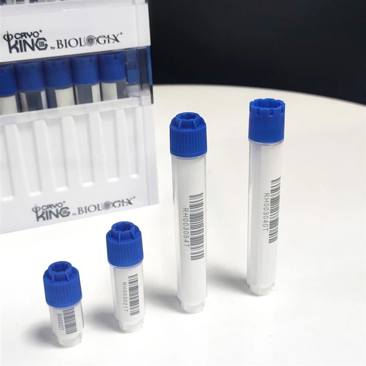 External Thread SBS Format Cryogenic Vials, Racked, 48-Well, Square