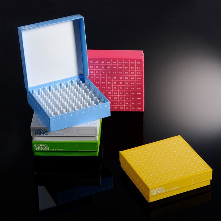 100-well ID-Color Cardboard Cryogenic Boxes