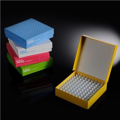 100-well ID-Color kartonske kriogene škatle Laboratorijski potrošni material