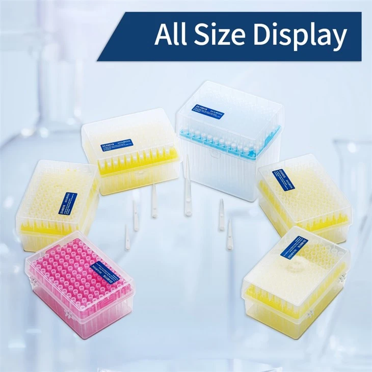 Extended Length Natural Sterile Rack Pipette Tips